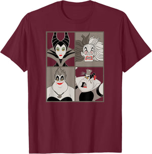 Disney - Villains T-Shirt - T-Shirt | Maroon