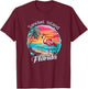 Sanibel Island Florida Beach Flamingo Tropical Souvenir Women Girls Kids T-Shirt - T-Shirt | Maroon