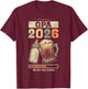 Grandpa 2026, Pregnancy Announcement T-Shirt - T-Shirt | Maroon