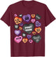 Candy Heart Spooky Season Funny Halloween T-Shirt - T-Shirt | Maroon