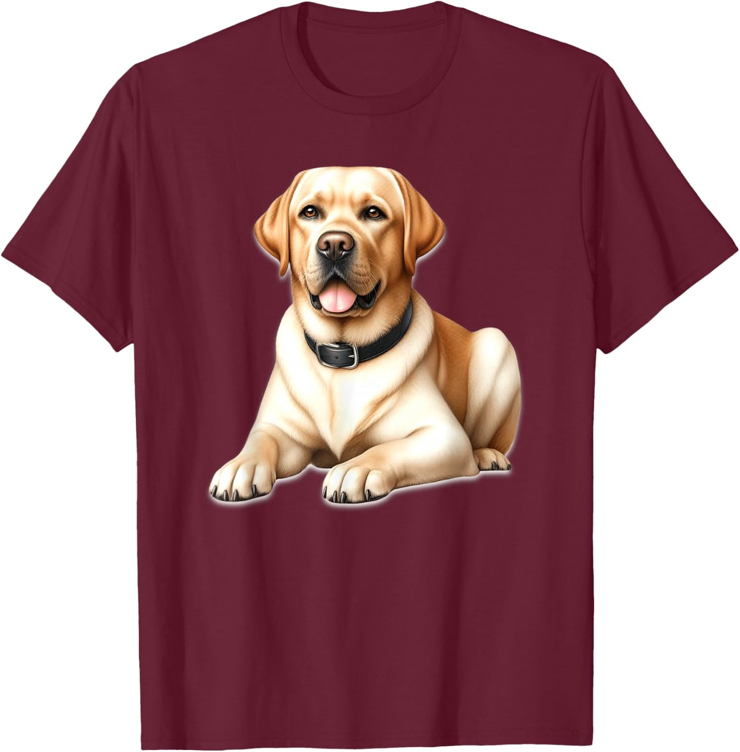 Labrador Retriever Dog Good Boy T-Shirt - T-Shirt | Maroon