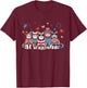 250 Years 1776 2026 250th Anniversary Cat 4th of July T-Shirt - T-Shirt | Maroon