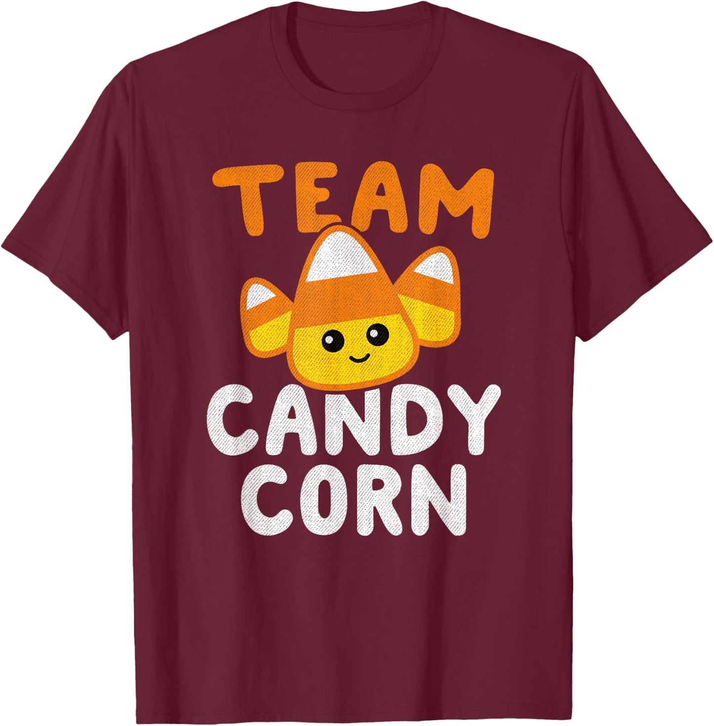 Halloween Team Candy Corn Funny Lazy Costume Kids Women Gift T-Shirt - T-Shirt | Maroon