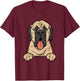 Mastiff Dog English Mastiff T-Shirt - T-Shirt | Maroon