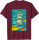 Standup Paddleboard SUP Paddling Humorous Otter T-Shirt - T-Shirt | Maroon
