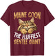 Maine Coon Cat The Fluffiest Gentle Giant T-Shirt - T-Shirt | Maroon