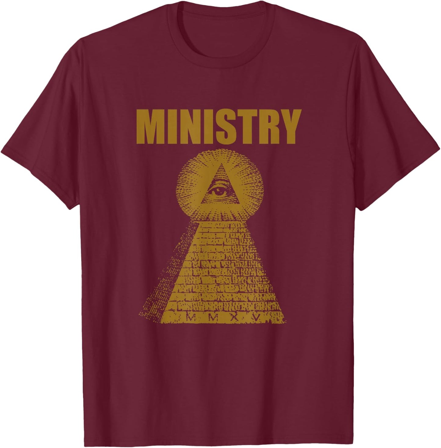 Ministry - Official Merchandise - Pyramid , black T-Shirt - T-Shirt | Maroon