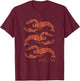 Boston Lobster Vintage Style T-Shirt - T-Shirt | Maroon