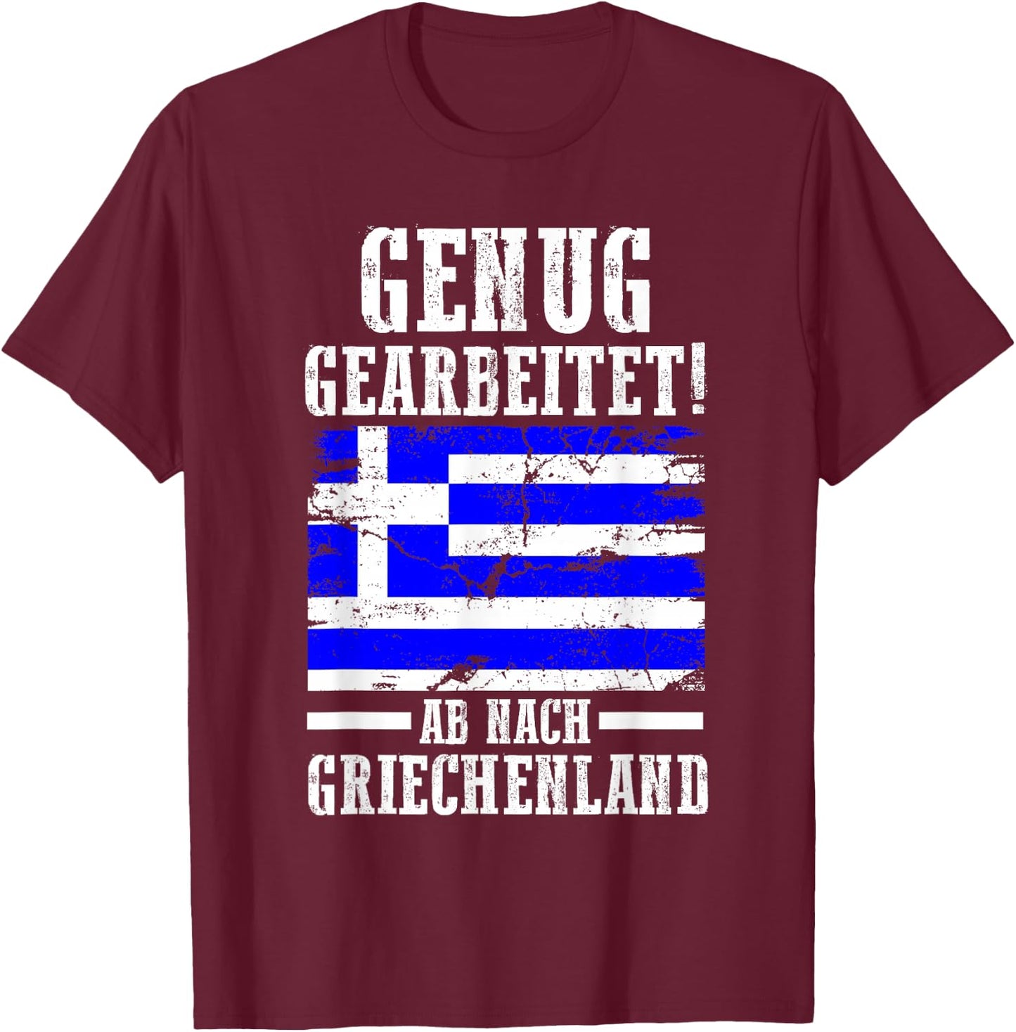 Holiday Greek Greece , black, s T-Shirt - T-Shirt | Maroon