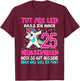25 Jähriges Dienstjubiläum Jubiläum Firmenjubiläum 25 Jahre T-Shirt - T-Shirt | Maroon