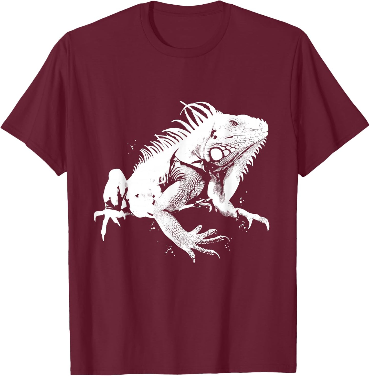 Iguana Reptile Lover Iguana Hunting Hunter Lizard T-Shirt - T-Shirt | Maroon