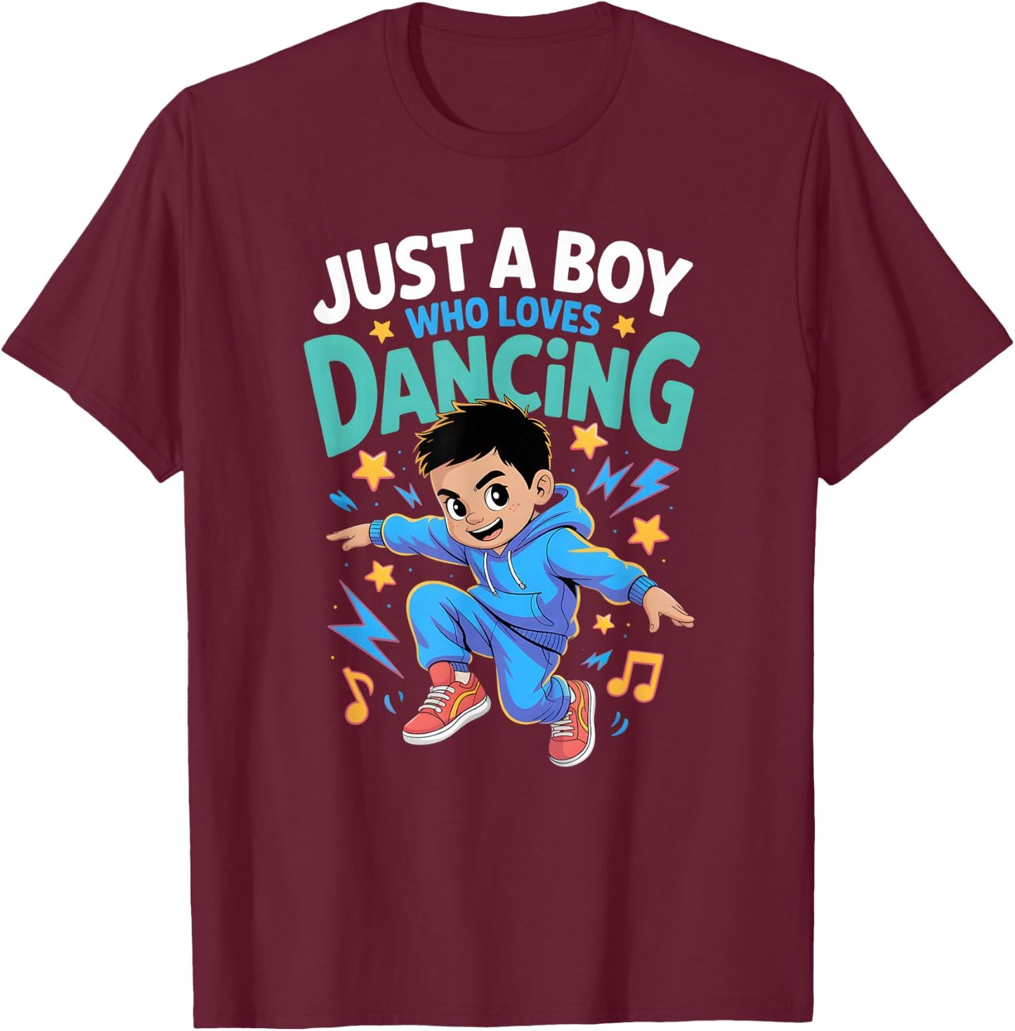 Boys Dance T-Shirt - T-Shirt | Maroon