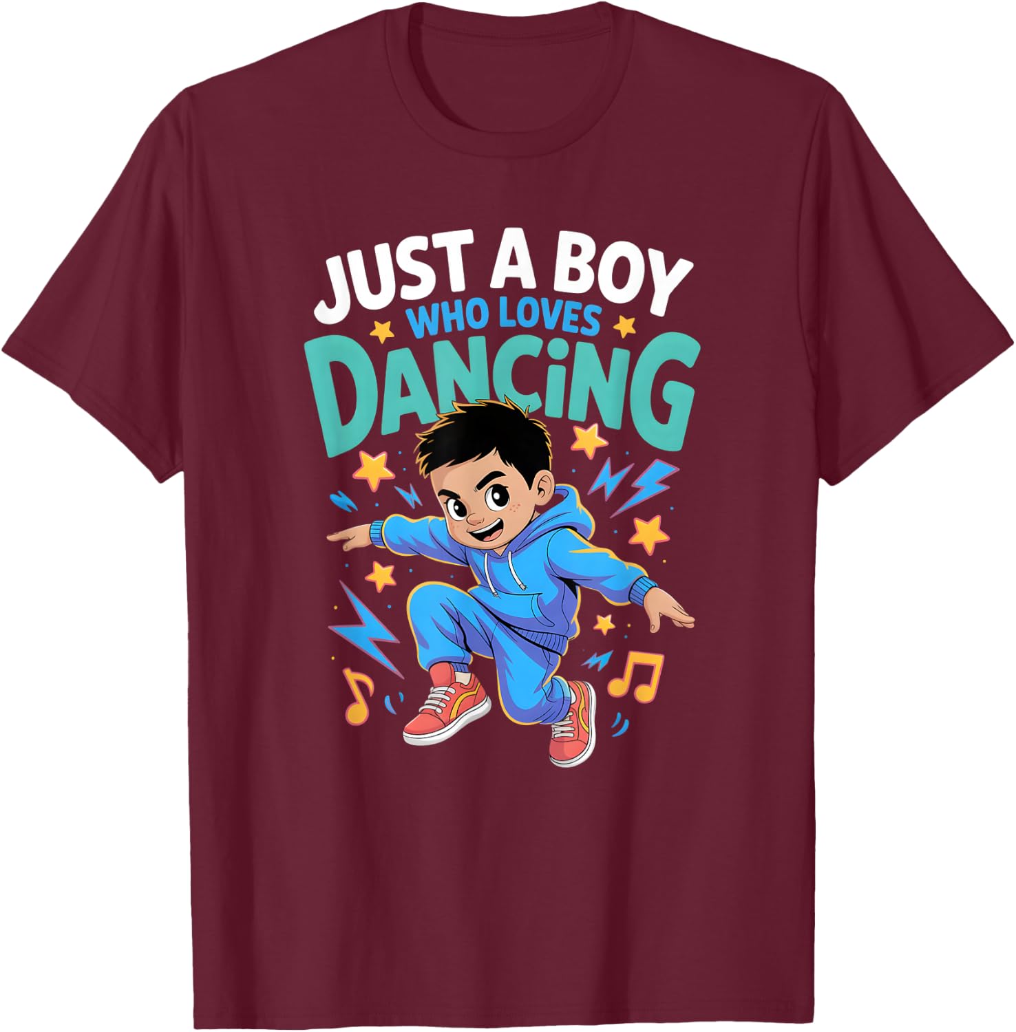 Boys Dance T-Shirt - T-Shirt | Maroon