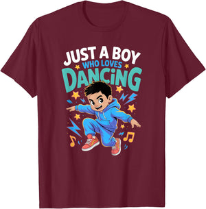 Boys Dance T-Shirt - T-Shirt | Maroon