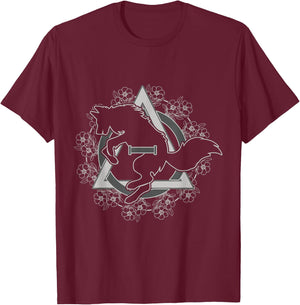 Therian Theta Delta Wolf Hound Fox Dog Otherkin Furry T-Shirt - T-Shirt | Maroon