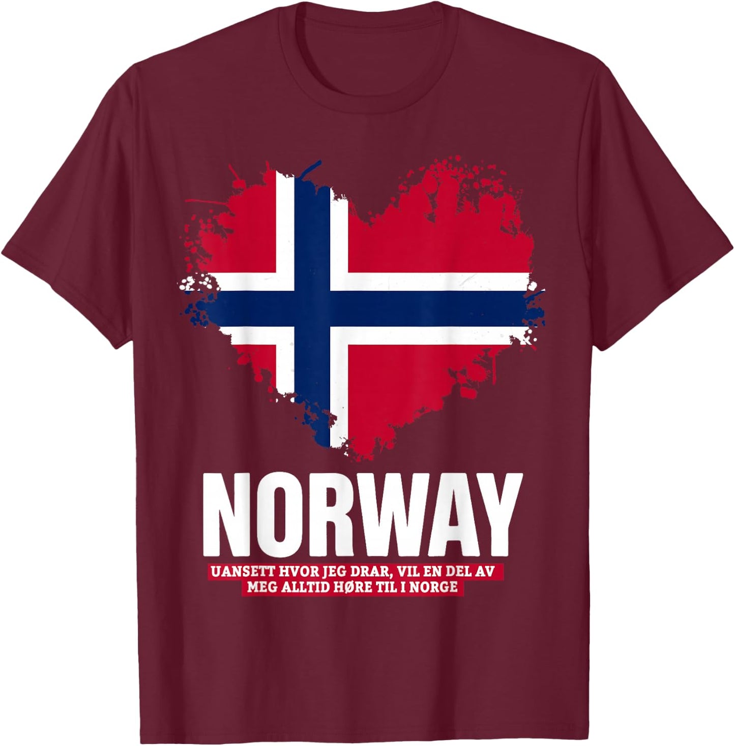 Norway Flag Outfit Idea for Kids & Norge Norwegian Roots T-Shirt - T-Shirt | Maroon