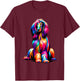 Afghan Hound Dog T-Shirt - T-Shirt | Maroon