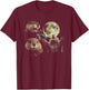 Beaver Moon Vintage Graphic T-Shirt - T-Shirt | Maroon