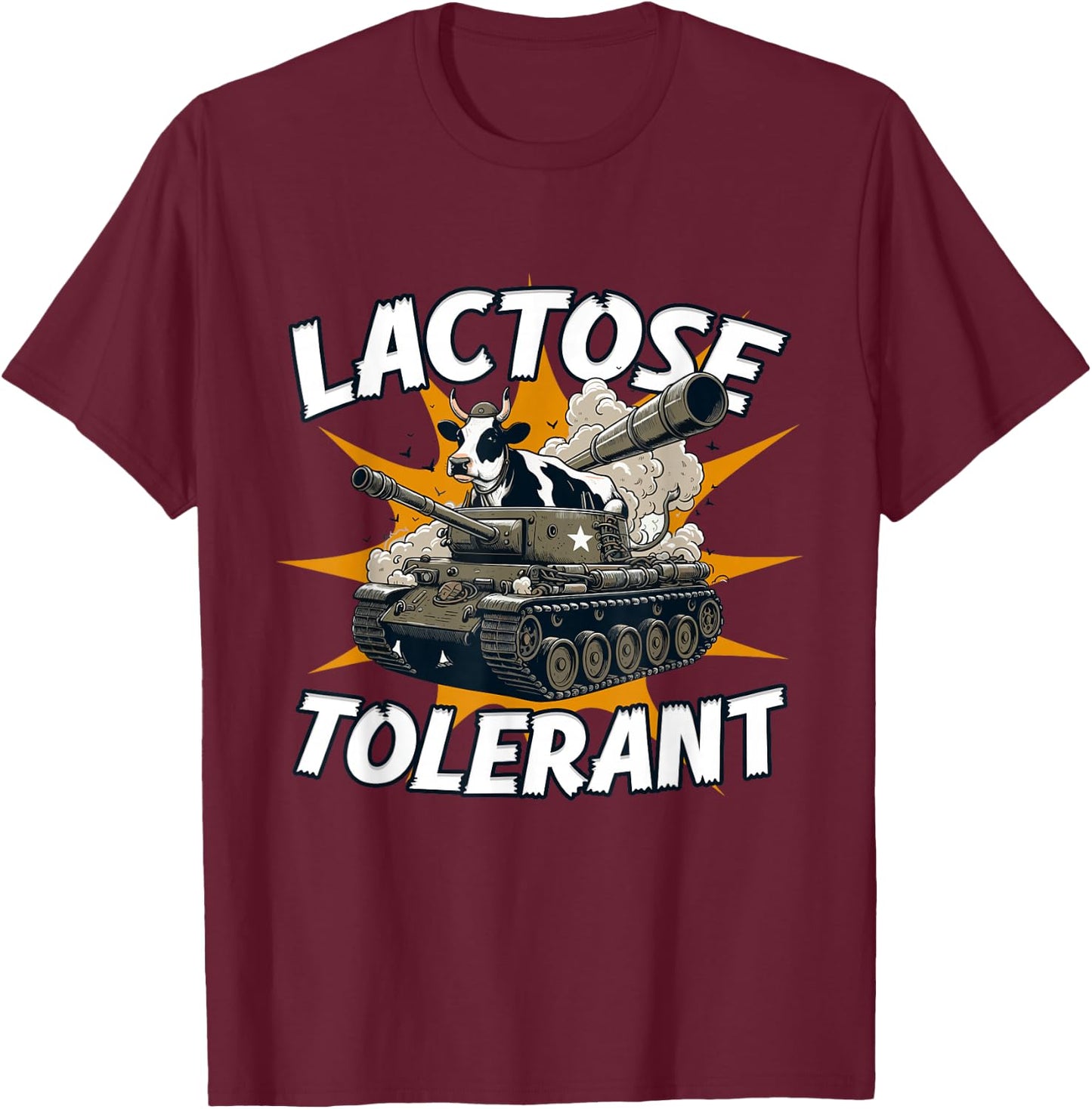 Milkin' It Milking Cows Dairy Farming Enthusiast Farmer T-Shirt - T-Shirt | Maroon