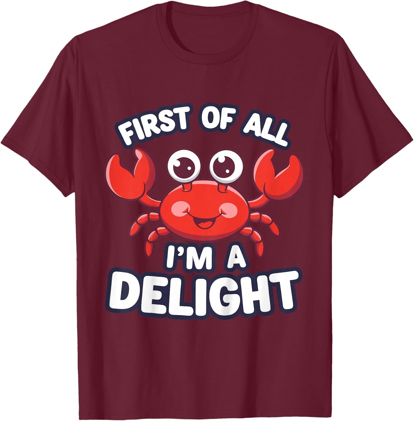 Hilarious Crab Kids T-Shirt - T-Shirt | Maroon