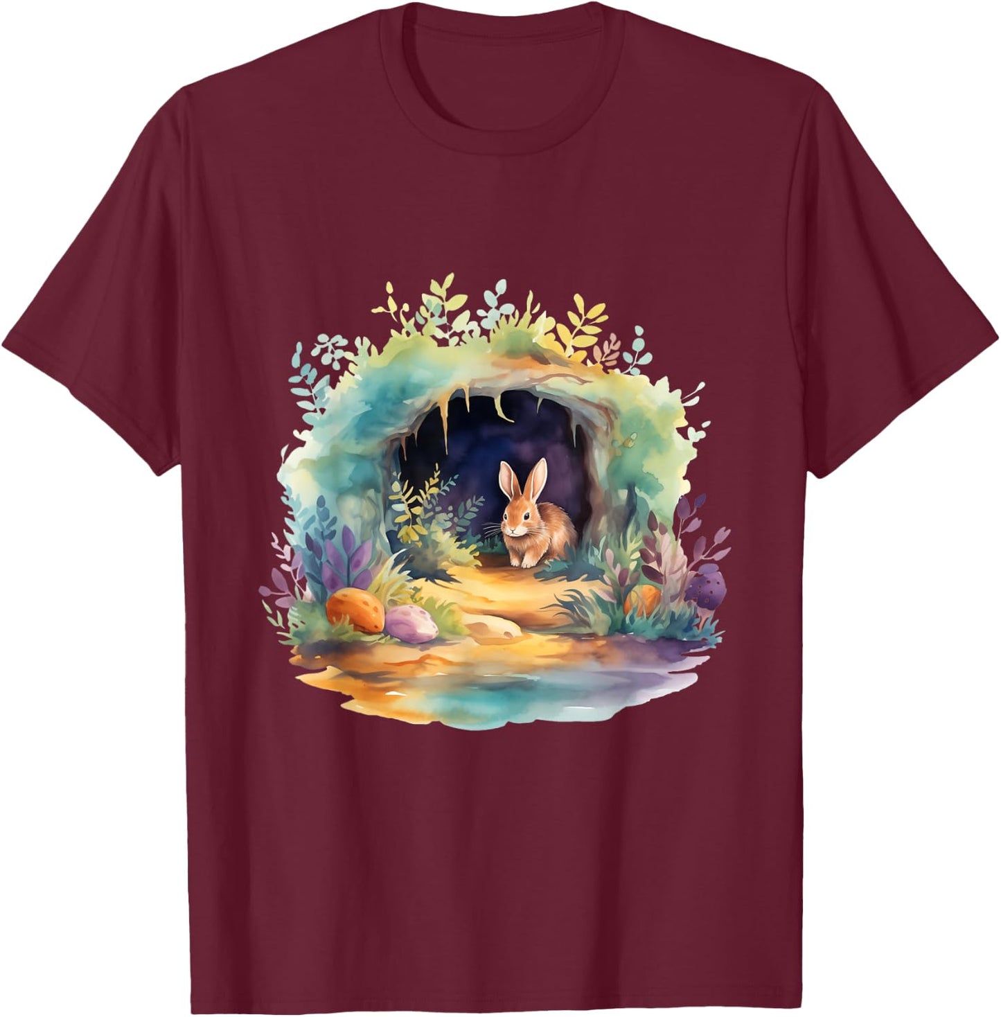 Easter Ostara Eostre Pagan Witchcraft Spring Moon T-Shirt - T-Shirt | Maroon