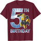 Transformers Bumblebee 5th Birthday Vintage T-Shirt - T-Shirt | Maroon