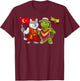 Turkey Ecuador Flag Turkish Ecuadorian Roots Türkiye T-Shirt - T-Shirt | Maroon