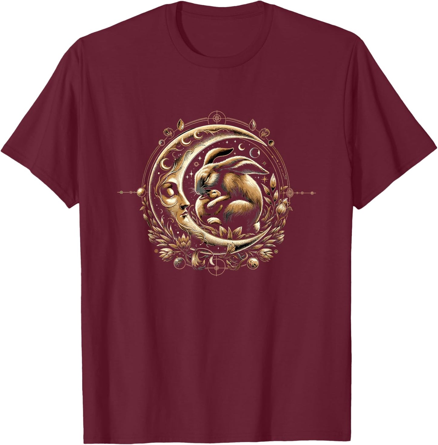 Easter Ostara Eostre Pagan Witchcraft Spring Moon T-Shirt - T-Shirt | Maroon