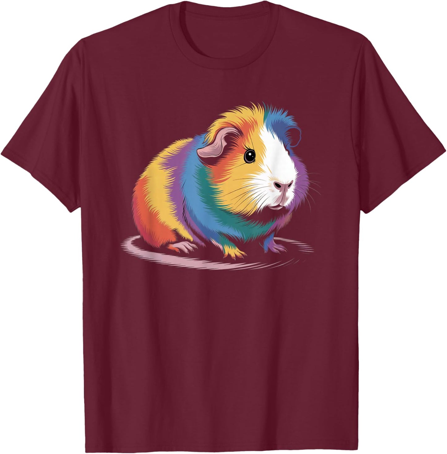 Guinea Pig Lover – Cute Pet Enthusiast Design T-Shirt - T-Shirt | Maroon