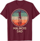 Malinois Dog – Vintage Malinois Dad T-Shirt - T-Shirt | Maroon
