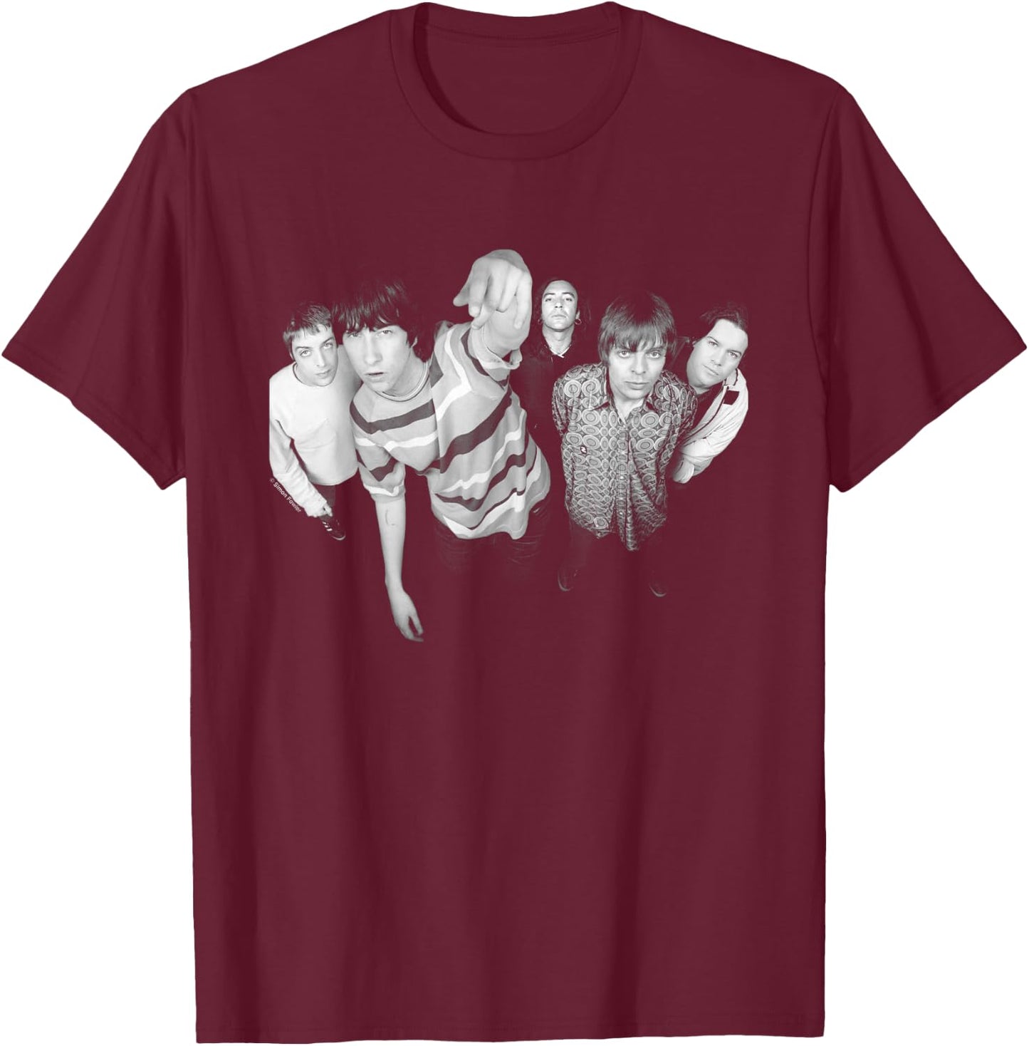 Primal Scream Photo by Simon Fowler , Black, S T-Shirt - T-Shirt | Maroon