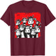 Funny Cow Faces T-Shirt - T-Shirt | Maroon