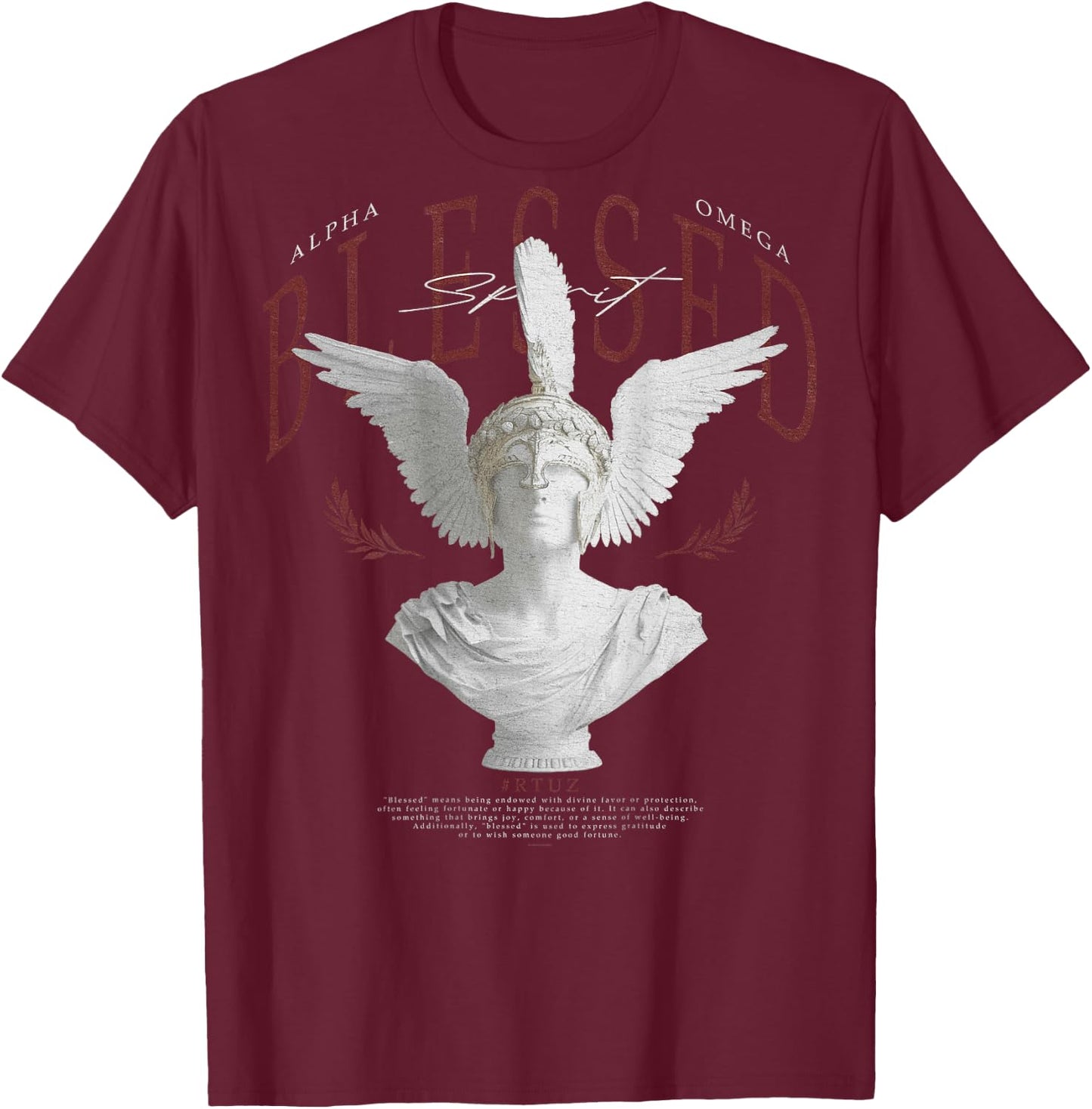 Hip Hop Urban Y2K Vintage Retro Edgy Backprint Streetwear T-Shirt - T-Shirt | Maroon