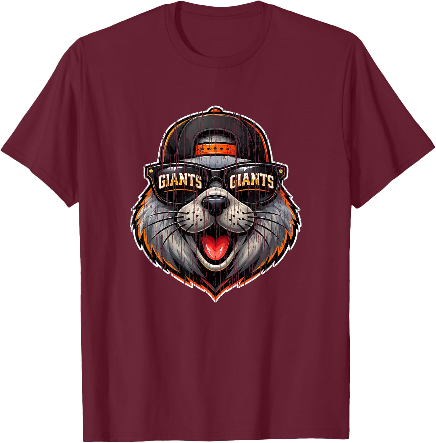 Giants Retro Gift Women Boys Girls Kids T-Shirt - T-Shirt | Maroon