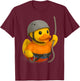 Rock Climbing Rubber Duck Climber Ducky Duckie T-Shirt - T-Shirt | Maroon
