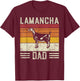 Best Goat Dad Men - Vintage LaMancha T-Shirt - T-Shirt | Maroon