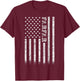 Farfar American Flag T-Shirt - T-Shirt | Maroon