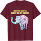 Elephant Gentle Giant T-Shirt - T-Shirt | Maroon