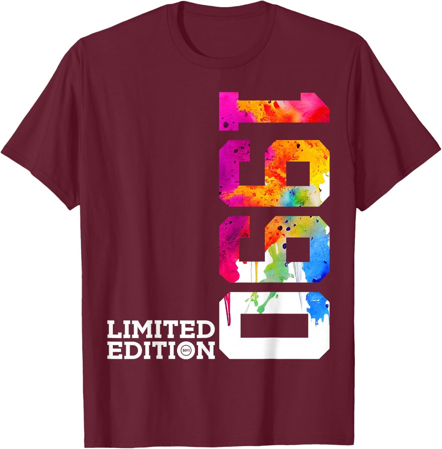 33 Jahre 33rd Birthday Limited Edition 1990 , black T-Shirt - T-Shirt | Maroon