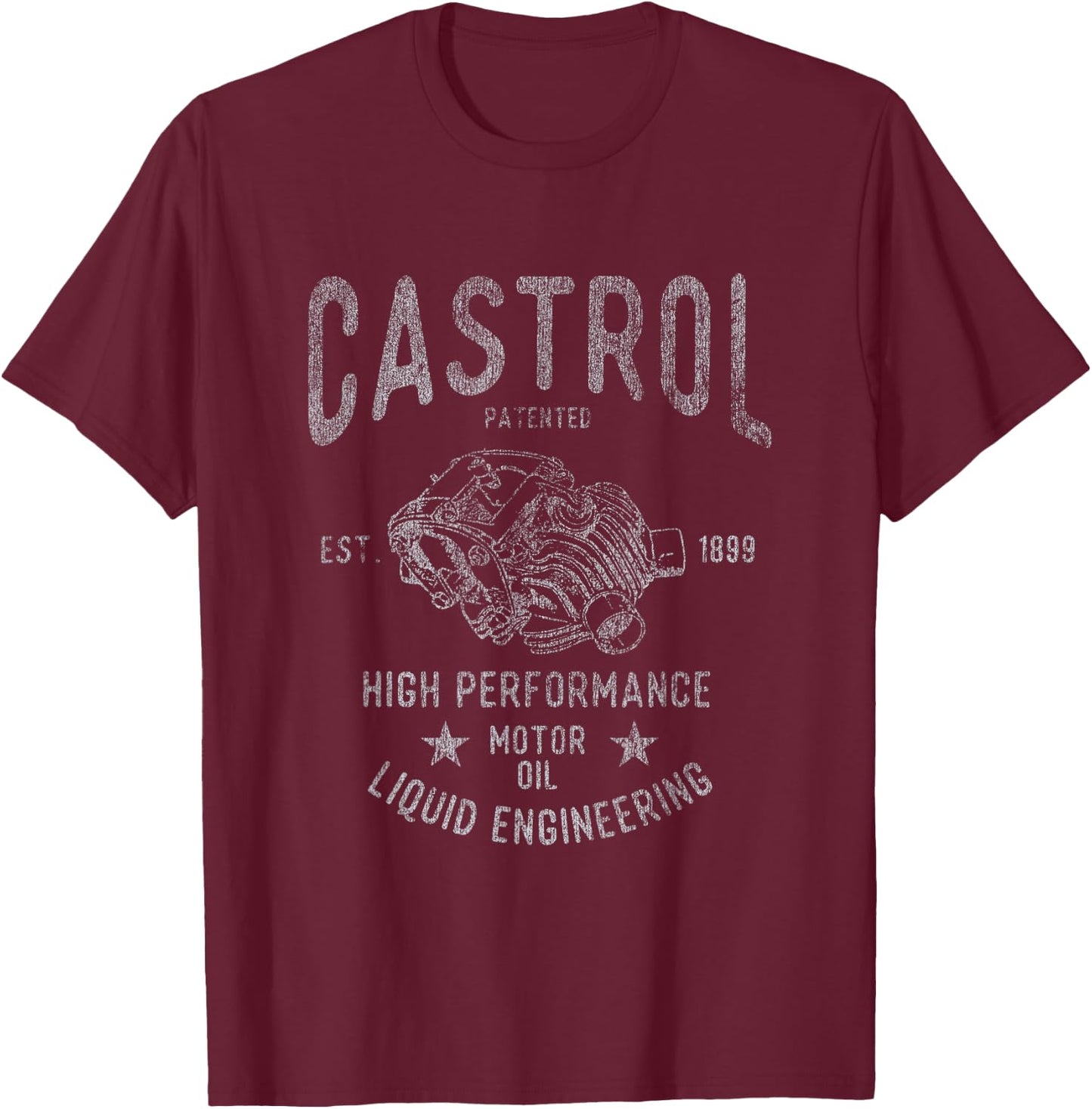 Retro Logo PAPL1320 , Black, S T-Shirt - T-Shirt | Maroon