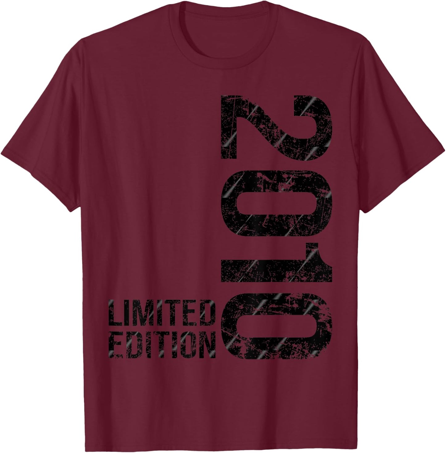 15 Years Birthday Boys Girls Vintage 2010 T-Shirt - T-Shirt | Maroon