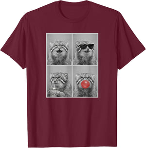 Pallas's Cats Funny Pallas's cat T-Shirt - T-Shirt | Maroon