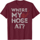 Firefighter Pun Where My Hose At T-Shirt - T-Shirt | Maroon