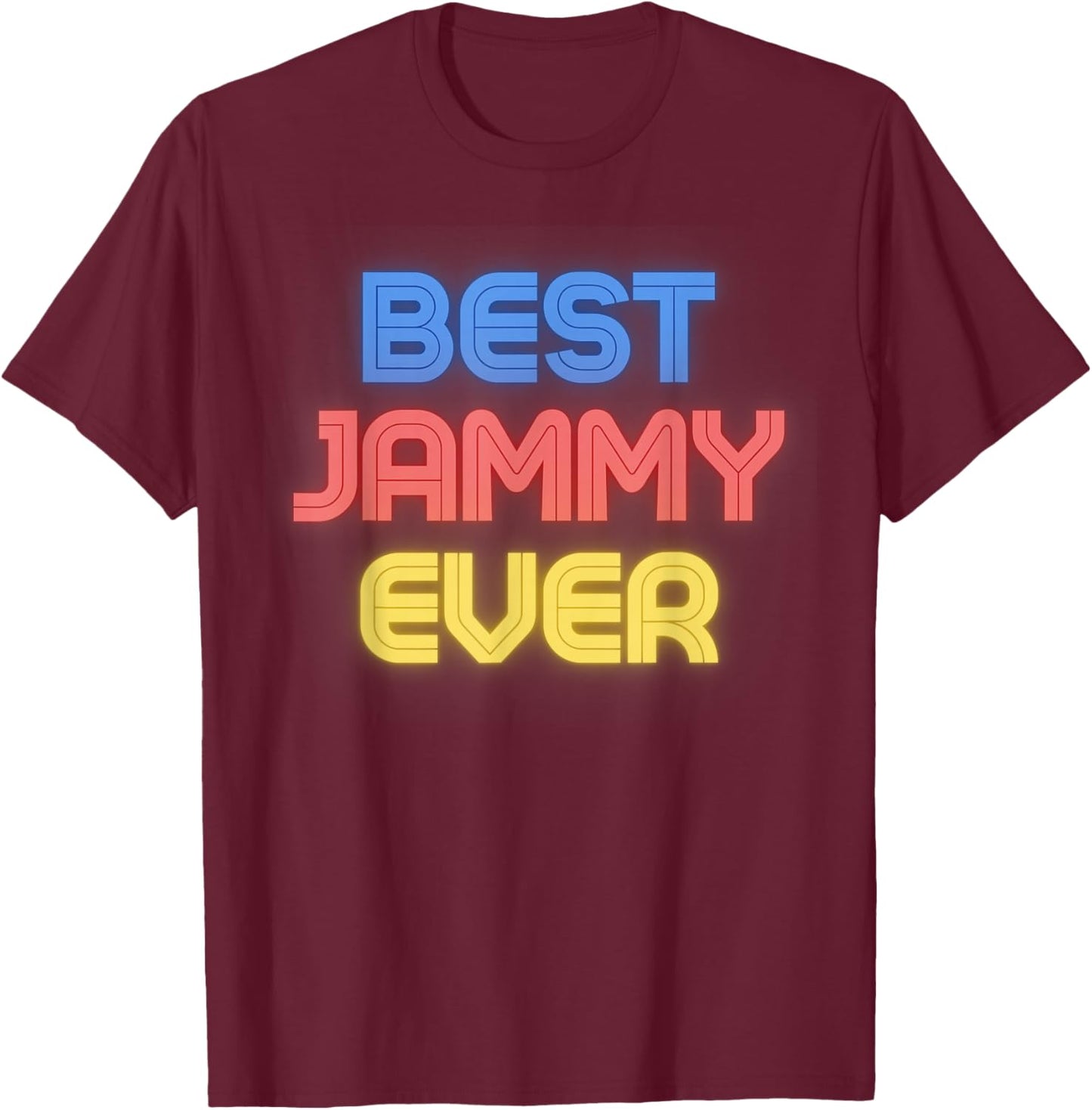 Best Jammy Ever - Funny Jammy Name Jammy T-Shirt - T-Shirt | Maroon