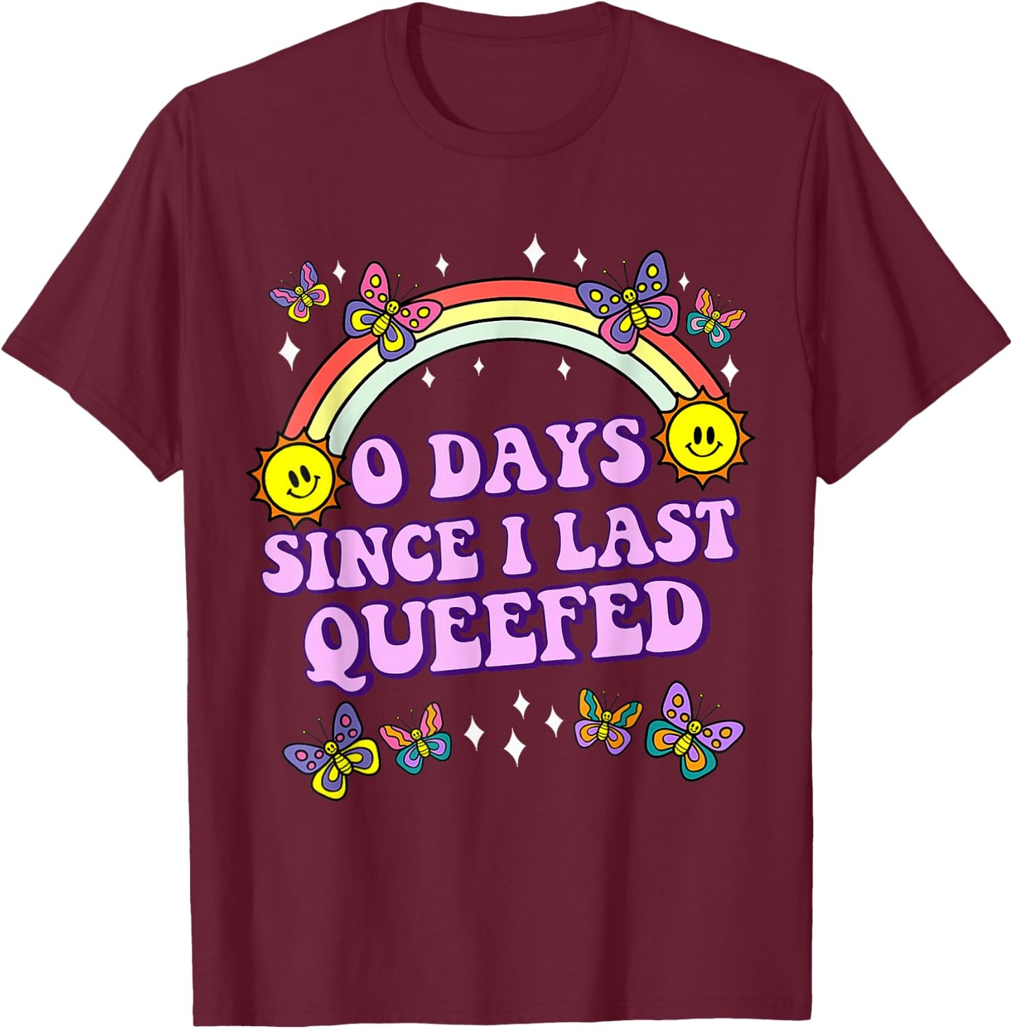 Love Queefing Queef Funny Queefed Embarrassing Adult Humor T-Shirt - T-Shirt | Maroon