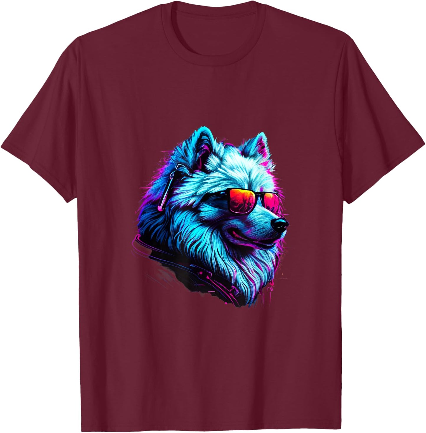 Samoyed Dogs Samoyeds T-Shirt - T-Shirt | Maroon