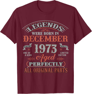 52 Yrs Old T-Shirt - T-Shirt | Maroon