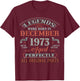 52 Yrs Old T-Shirt - T-Shirt | Maroon