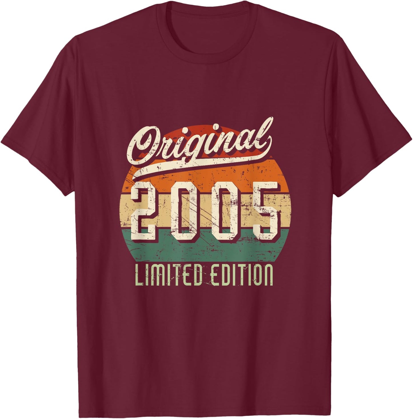 Original 2005 Limited Edition - Jahrgangs T-Shirt - T-Shirt | Maroon