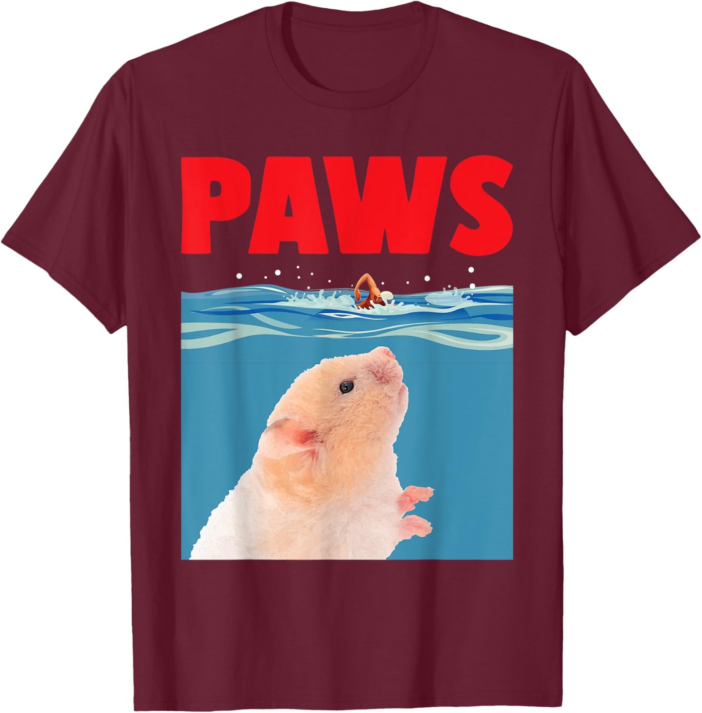 Paws - Hamster Animal Whisperer Rodent Lover Veterinarian T-Shirt - T-Shirt | Maroon